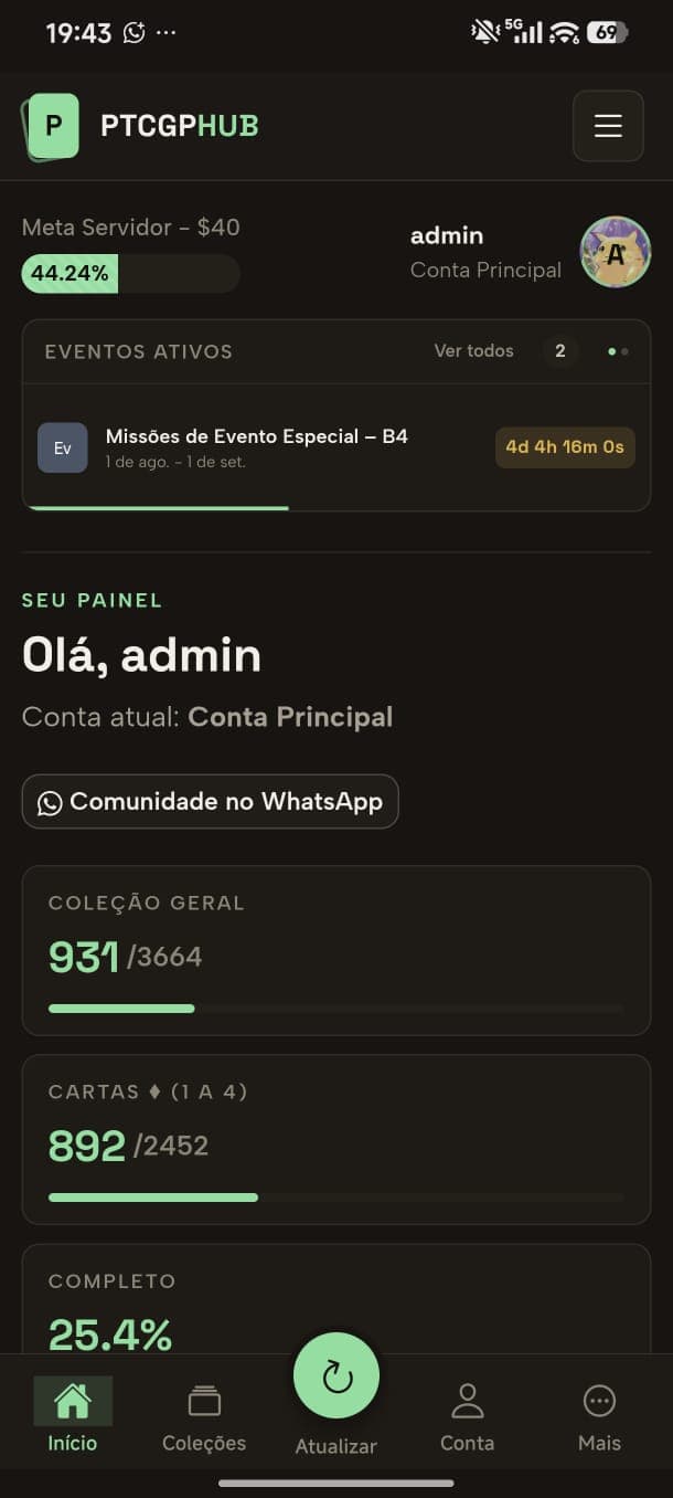 APP PTCGP Hub